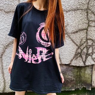 ミルクボーイ(MILKBOY)のNieR    face   Tシャツ黒(Tシャツ(半袖/袖なし))