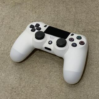 プレイステーション4(PlayStation4)の値下（美品）Dualshock4 グレイシャーホワイト(家庭用ゲーム機本体)