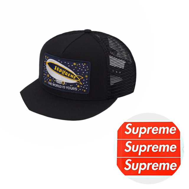 ✳︎supreme✳︎ キャップ　飛行船　ステッカー３枚つき