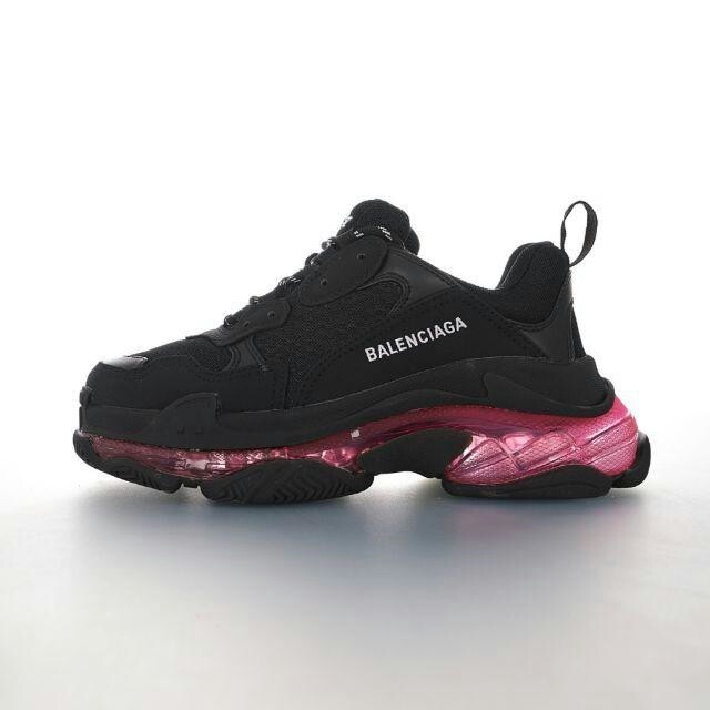 balenciaga triple s red black white