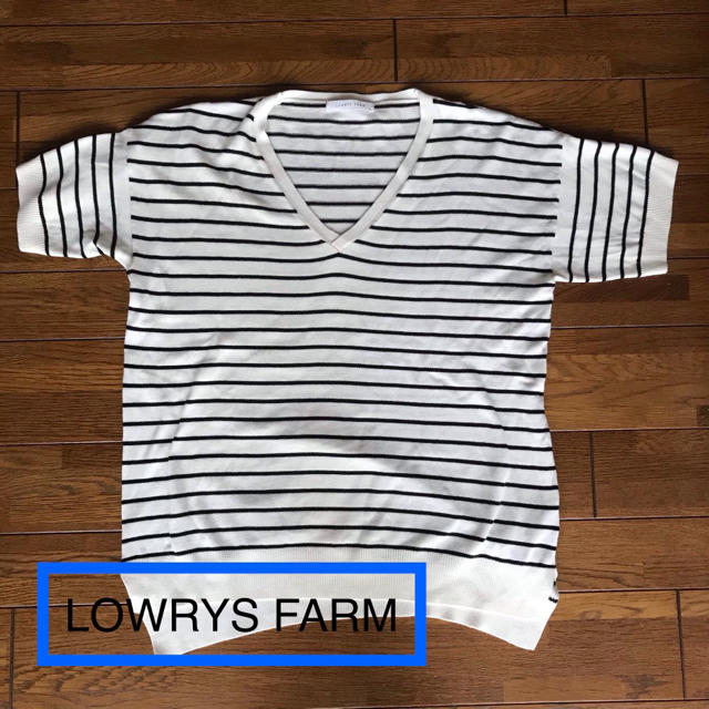 LEPSIM LOWRYS FARM(レプシィムローリーズファーム)の【LOWRYS FARM】Mサイズ　半袖セーター レディースのトップス(カットソー(半袖/袖なし))の商品写真