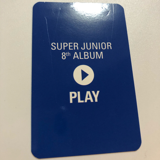 SUPER JUNIOR(スーパージュニア)のイェソン　リングトレカ エンタメ/ホビーのタレントグッズ(アイドルグッズ)の商品写真