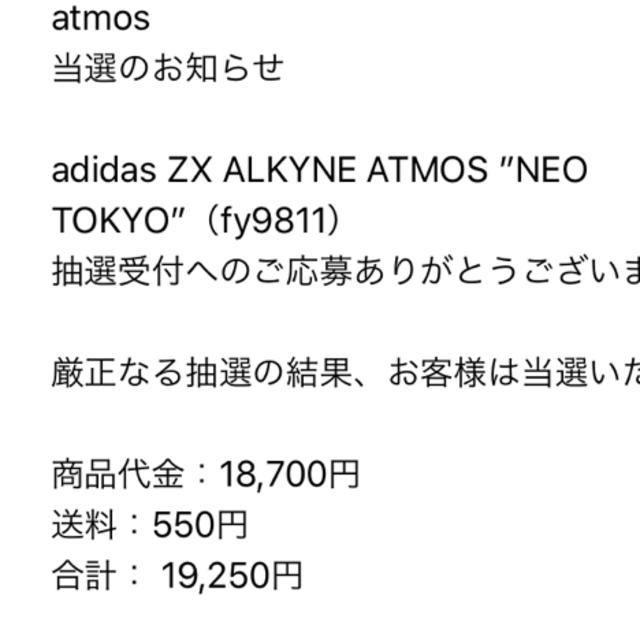 atmos(アトモス)のadidas  ZX ALKYNE ATMOS NEO TOKYO  メンズの靴/シューズ(スニーカー)の商品写真