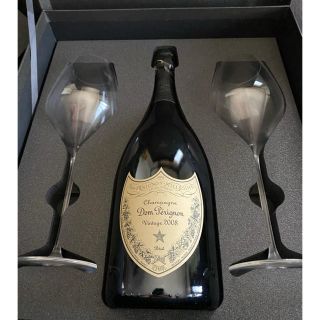 ドンペリニヨン(Dom Pérignon)のドンペリ2008 特製グラス2脚付き ギフト箱入り 正規品 750ml(シャンパン/スパークリングワイン)