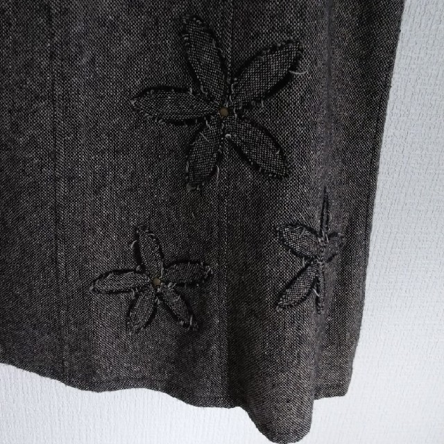 秋冬スカート  グレー レディースのスカート(ひざ丈スカート)の商品写真