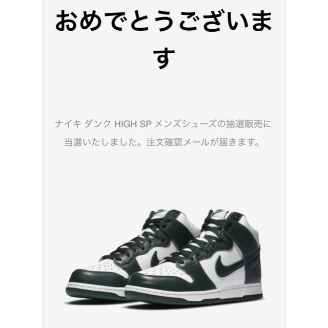 NIKE(ナイキ)のNIKE DUNK HIGH SPARTAN GREEN 28cm メンズの靴/シューズ(スニーカー)の商品写真