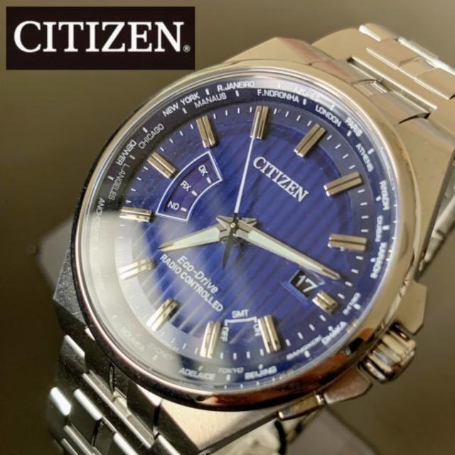 【新品】高級シチズン 電波ソーラー エコドライブ CITIZEN メンズ腕時計 | フリマアプリ ラクマ