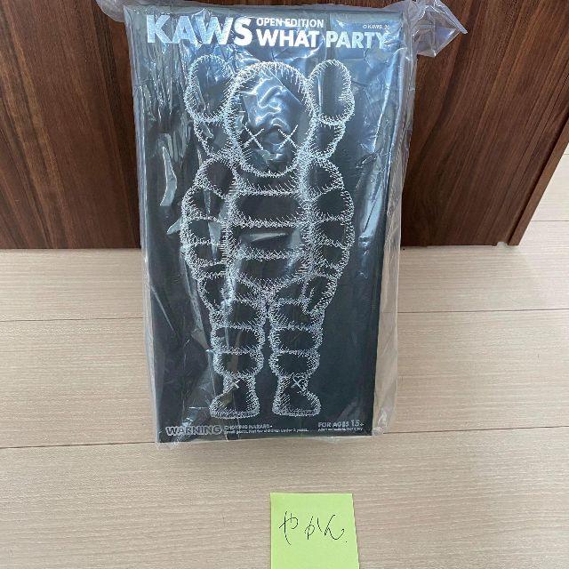 kaws新品未開封★kaws what party ブラック（黒）