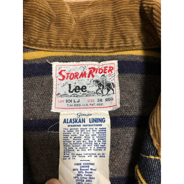 Lee(リー)のわんさん　Lee メンズ　Gジャン メンズのジャケット/アウター(Gジャン/デニムジャケット)の商品写真