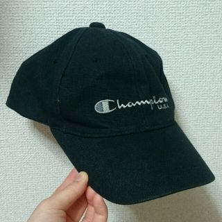 チャンピオン(Champion)の☆Championキャップ黒古着好きに(キャップ)