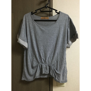 ナノユニバース(nano・universe)のギャザー付Tシャツ(Tシャツ(半袖/袖なし))