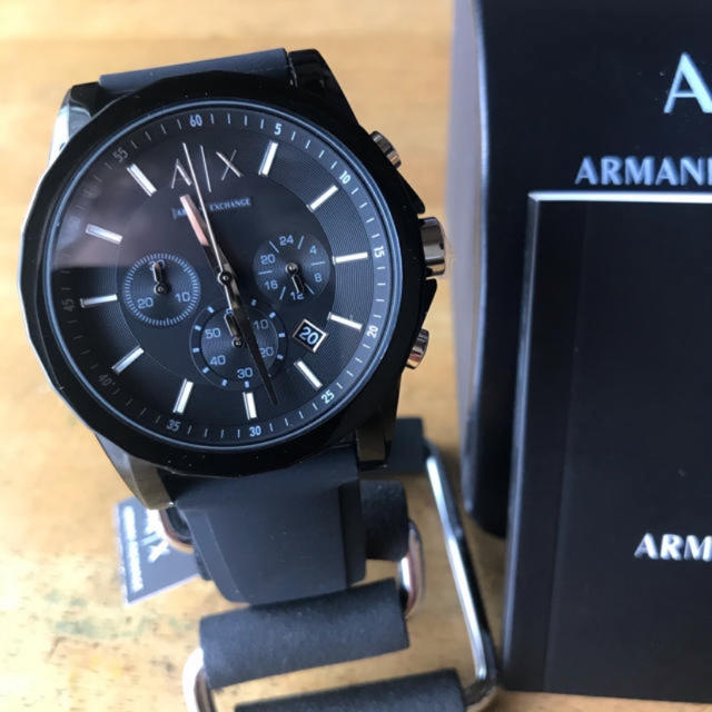 ARMANI EXCHANGE - 新品 アルマーニエクスチェンジ クオーツ メンズ 腕時計 AX1326 ブラックの通販 by てっちゃん