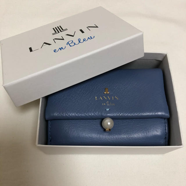 LANVIN en Blue ミニ財布