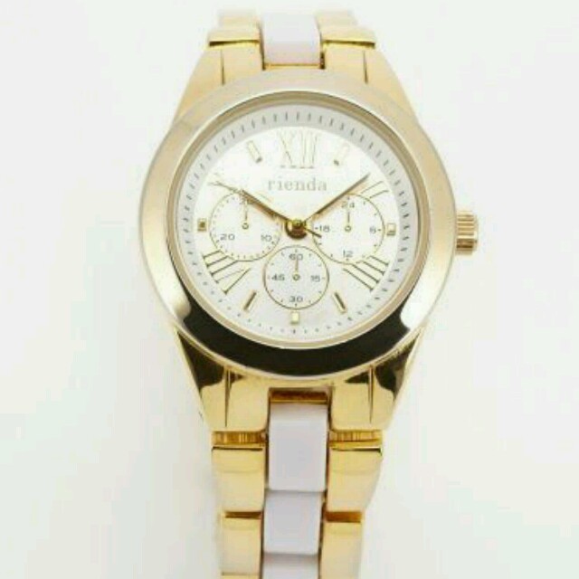 rienda(リエンダ)のゴールドメタルFクロノウォッチ腕時計

 レディースのファッション小物(腕時計)の商品写真