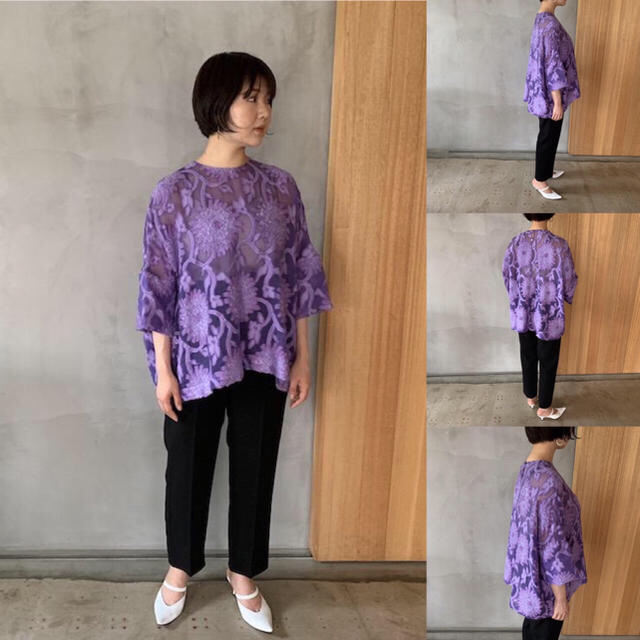 グリードインターナショナル　FLOWER PATTERN JACQUARD