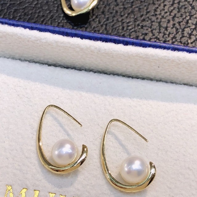 【高級】天然淡水真珠 ピアス5-6mm k18の通販 by World Pearl 's shop ｜ラクマ