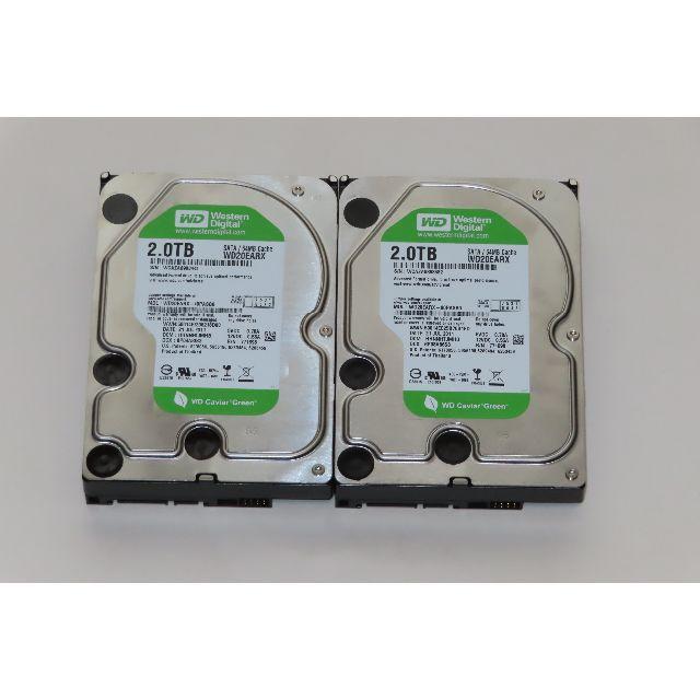 Western Digital WD20EARX 2TB × 2台