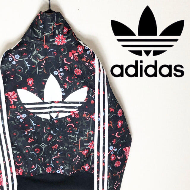 専用　adidas アディダス ジャージ ブルゾン フローラル 花柄