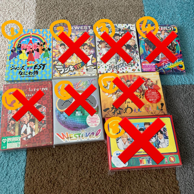 ジャニーズWEST(ジャニーズウエスト)のジャニーズWEST LIVE DVD エンタメ/ホビーのDVD/ブルーレイ(ミュージック)の商品写真