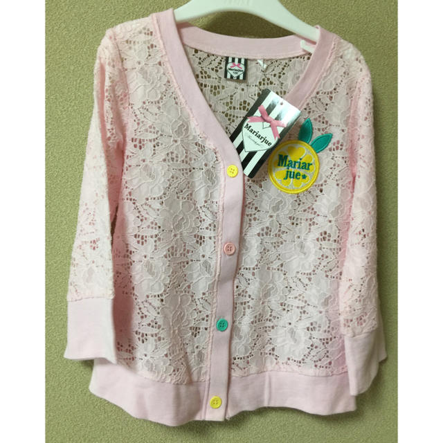 カーディガン！100cm新品！ キッズ/ベビー/マタニティのキッズ服女の子用(90cm~)(カーディガン)の商品写真