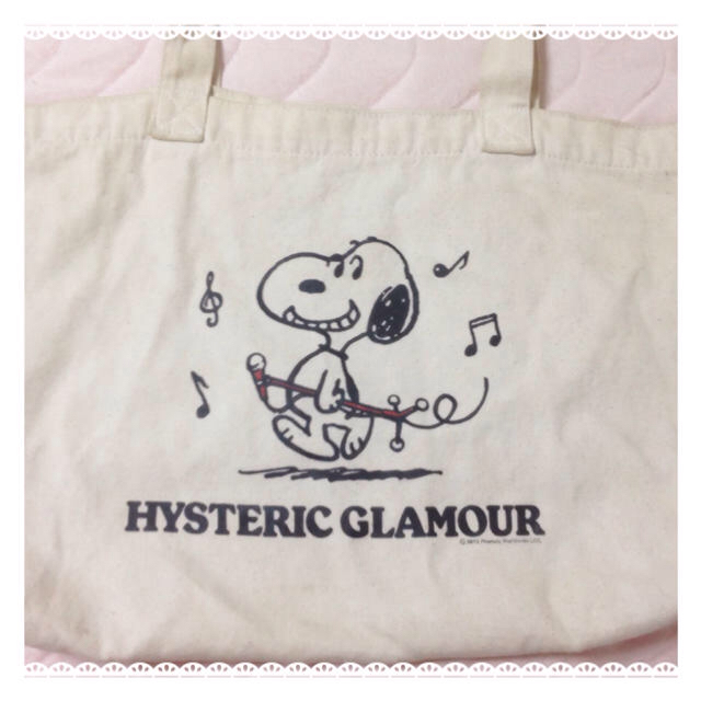 HYSTERIC GLAMOUR(ヒステリックグラマー)のスヌーピー❤️ヒステリックグラマー レディースのバッグ(トートバッグ)の商品写真