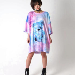 ミルクボーイ(MILKBOY)のTRAVAS TOKYO 宇宙柄 Cosmic くま bear BIG Tシャツ(Tシャツ/カットソー(半袖/袖なし))