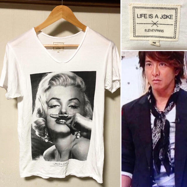 ELEVEN PARIS(イレブンパリ)のキムタク着用❗️ELEVEN PARIS マリリンモンロー Tシャツ メンズのトップス(Tシャツ/カットソー(半袖/袖なし))の商品写真