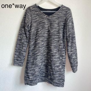 ワンウェイ(one*way)の【美品】one*way ツイードチュニックワンピ ¥1900→(チュニック)