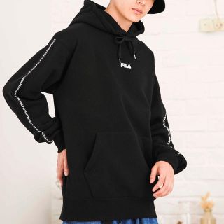 フィラ(FILA)の【超美品】∴WEGO/FIRA別注ミニマルロゴプリントパーカー◆Size:L(パーカー)