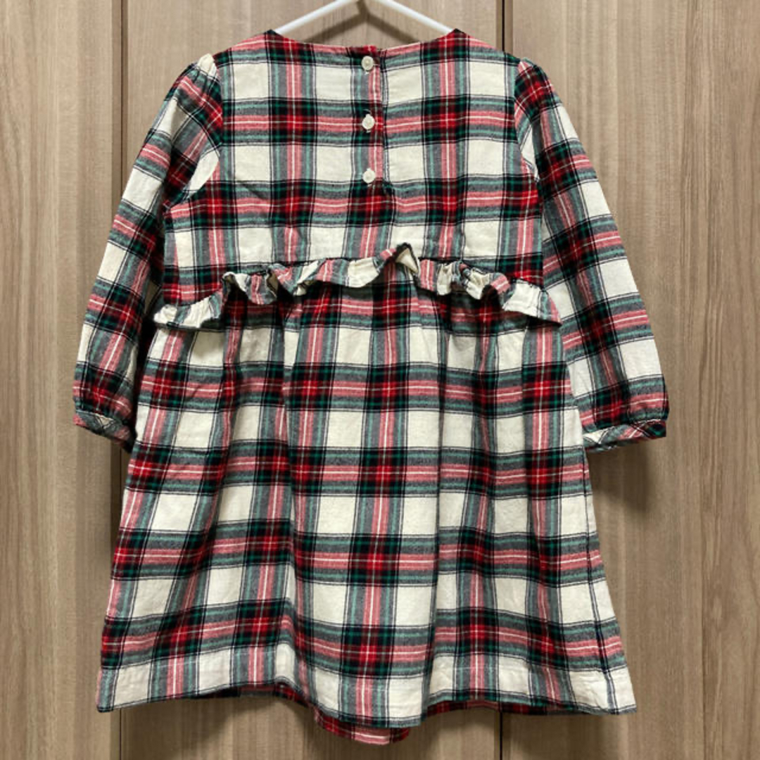 babyGAP(ベビーギャップ)の【babyGap】チェック　ワンピース　100 キッズ/ベビー/マタニティのキッズ服女の子用(90cm~)(ワンピース)の商品写真