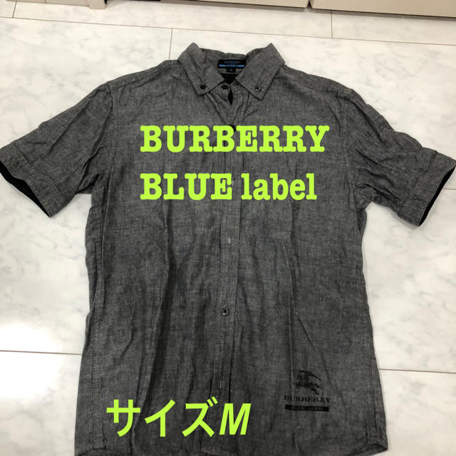 BURBERRY BLUE LABEL(バーバリーブルーレーベル)のBurberry バーバリー ブルーレーベル チェック M グレー メンズのトップス(シャツ)の商品写真