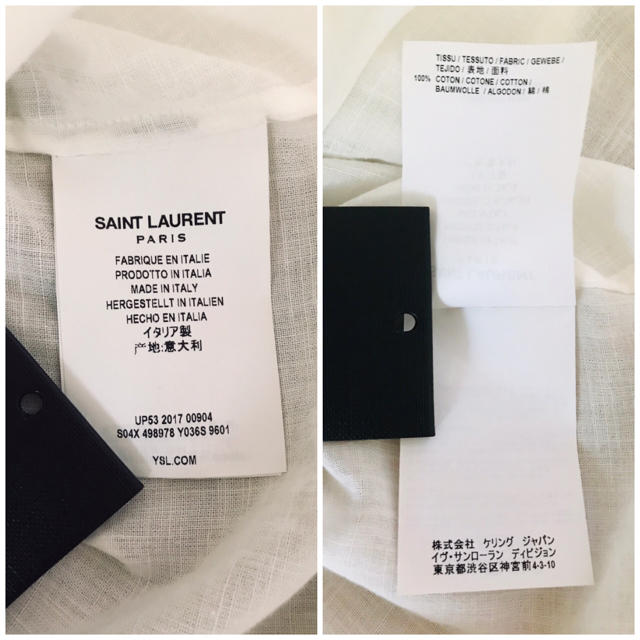 Saint Laurent(サンローラン)の【登坂着★最終値下げ】Saint Laurent チュニックシャツ メンズのトップス(シャツ)の商品写真