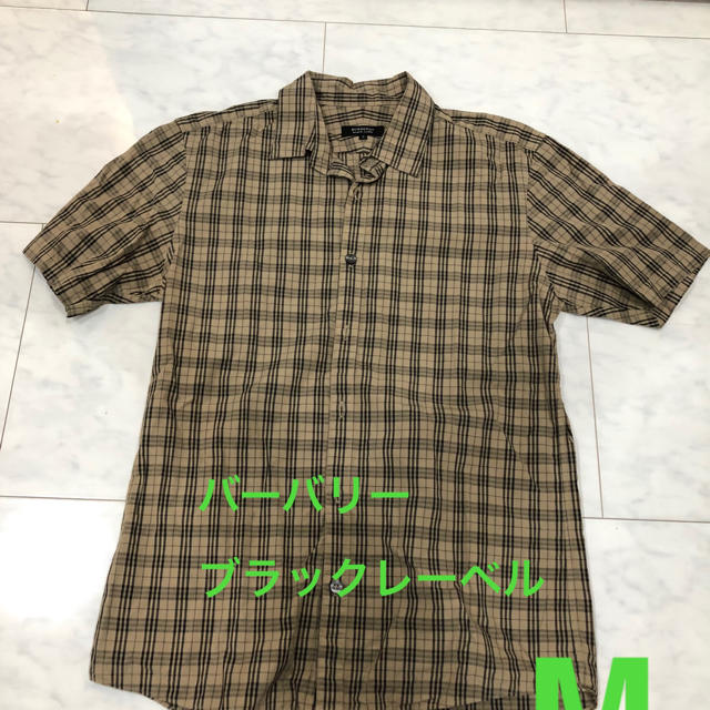 BURBERRY BLACK LABEL(バーバリーブラックレーベル)の新品同様　サイズM  Burberry バーバリー チェック柄 メンズのトップス(シャツ)の商品写真