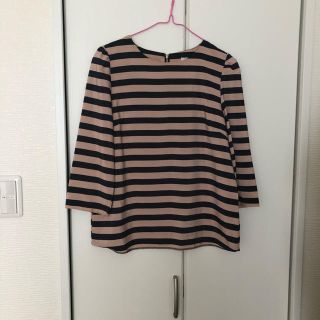 ディーホリック(dholic)の美品！サラテロ♡秋色♡大人♡ボーダートップス(シャツ/ブラウス(長袖/七分))