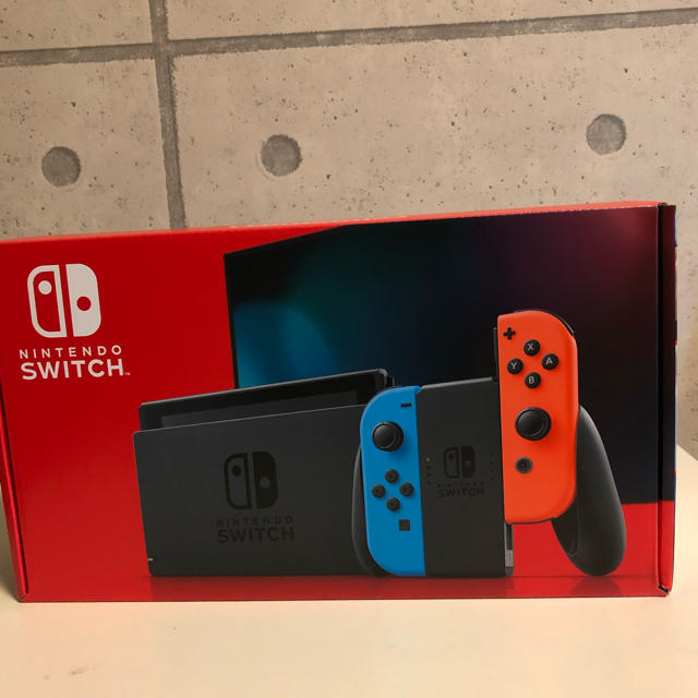 【新品未開封】Nintendo Switch ネオンブルー　印あり