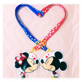 ディズニー(Disney)のミッキー♡ミニー ラブラブ♡パスケース(名刺入れ/定期入れ)