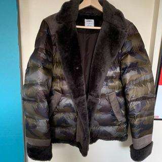 モンクレール(MONCLER)のEMMETI（エンメティ）ムートン ダウンジャケット カモフラ 46(M相当)(ダウンジャケット)