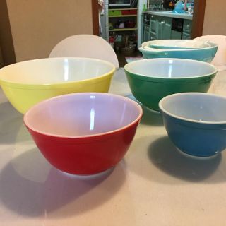 パイレックス(Pyrex)のオールドパイレックス ボウル4点セット(食器)