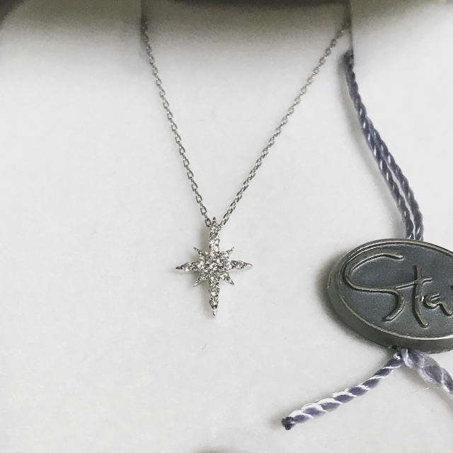 STAR JEWELRY スタージュエリー クロッシングスターネックレス