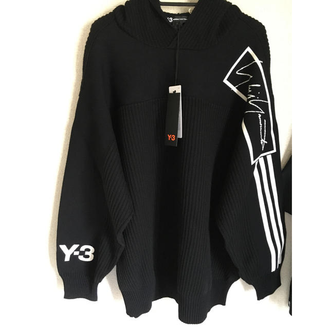 Y-3(ワイスリー)のpinkbunny様専用Y-3 U TECH KNIT HOODIE パーカー  メンズのトップス(ニット/セーター)の商品写真