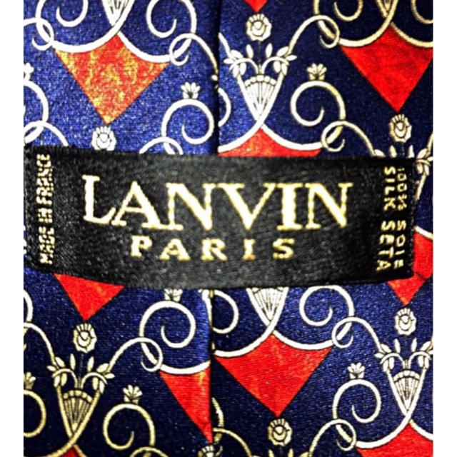 LANVIN(ランバン)の【美品】LANVIN ランバン 総柄ネクタイ メンズのファッション小物(ネクタイ)の商品写真