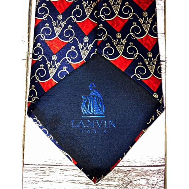 LANVIN(ランバン)の【美品】LANVIN ランバン 総柄ネクタイ メンズのファッション小物(ネクタイ)の商品写真