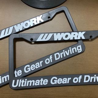 【送料無料 2枚セット】WORK USライセンスフレーム(車外アクセサリ)