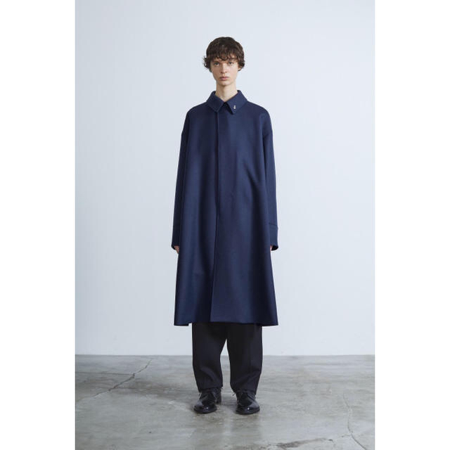 RERACS LIGHT MELTON BAL COLLAR COAT