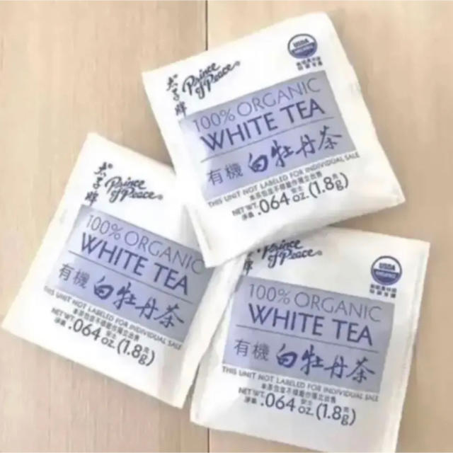 白茶　ホワイトティー　50パック　White tea 中国茶　美容　はくちゃ 食品/飲料/酒の飲料(茶)の商品写真