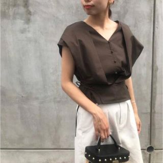 アメリヴィンテージ(Ameri VINTAGE)の2WAY COMPACT BLOUSE(シャツ/ブラウス(半袖/袖なし))