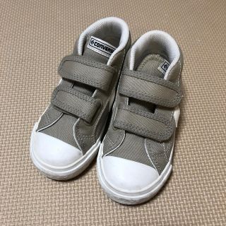 コンバース(CONVERSE)のコンバース　スニーカー　グレー　16.0(スニーカー)