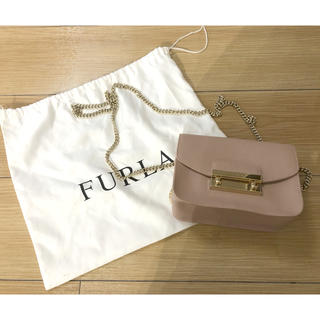 フルラ(Furla)の特別最終お値下げ　美品 FULRA メトロポリス　バッグ　ピンク　正規品(ショルダーバッグ)