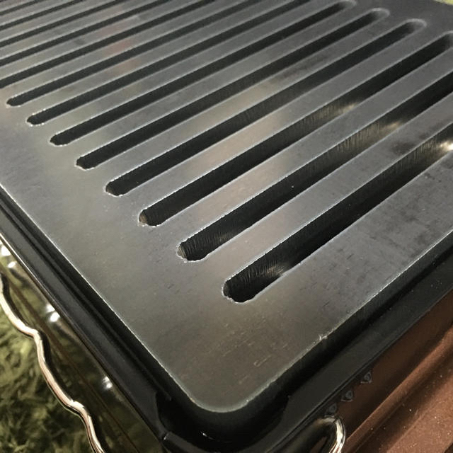 両面ブラシ磨き「イワタニ 炉ばた焼器 炙りや」対応 スリット初 12mm極厚鉄板