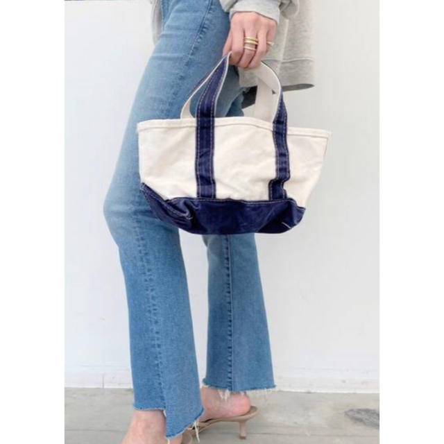 L'Appartement DEUXIEME CLASSE(アパルトモンドゥーズィエムクラス)のL.L.Bean Canvas tote bag mini  ネイビー　 レディースのバッグ(トートバッグ)の商品写真